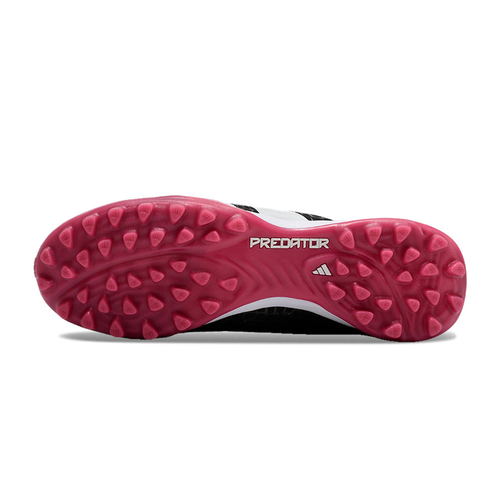 Chuteira Society Adidas Predator Elite TF Preta e Rosa 