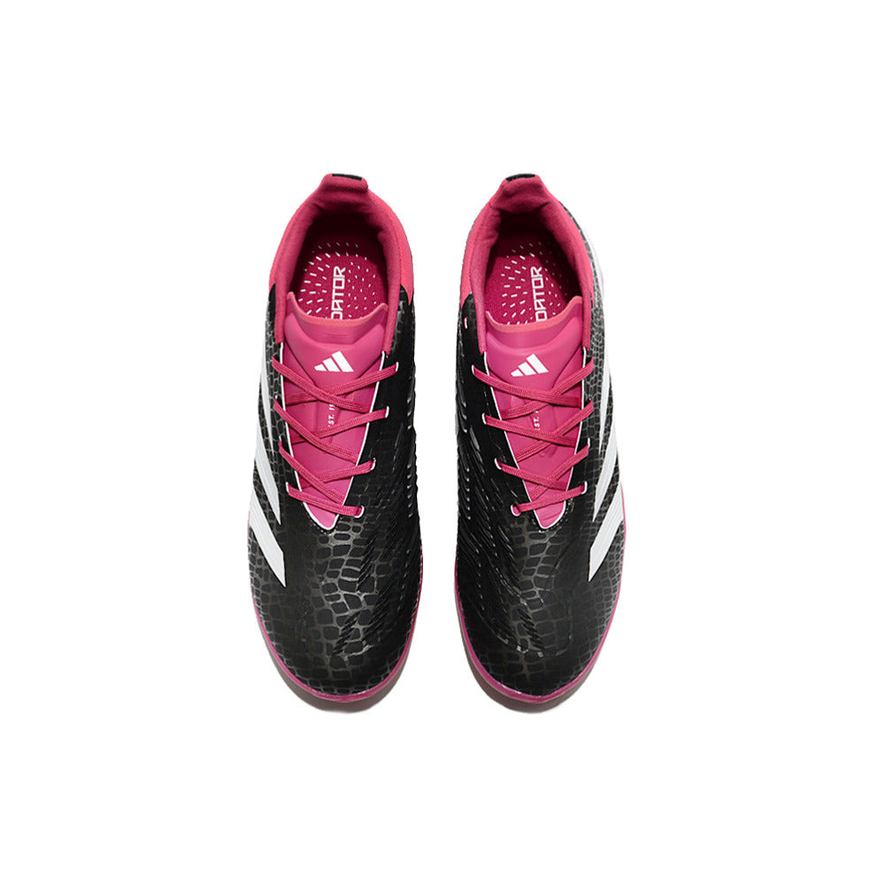 Chuteira Society Adidas Predator Elite TF Preta e Rosa 