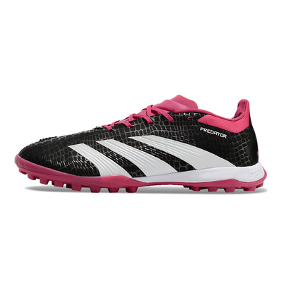 Chuteira Society Adidas Predator Elite TF Preta e Rosa 