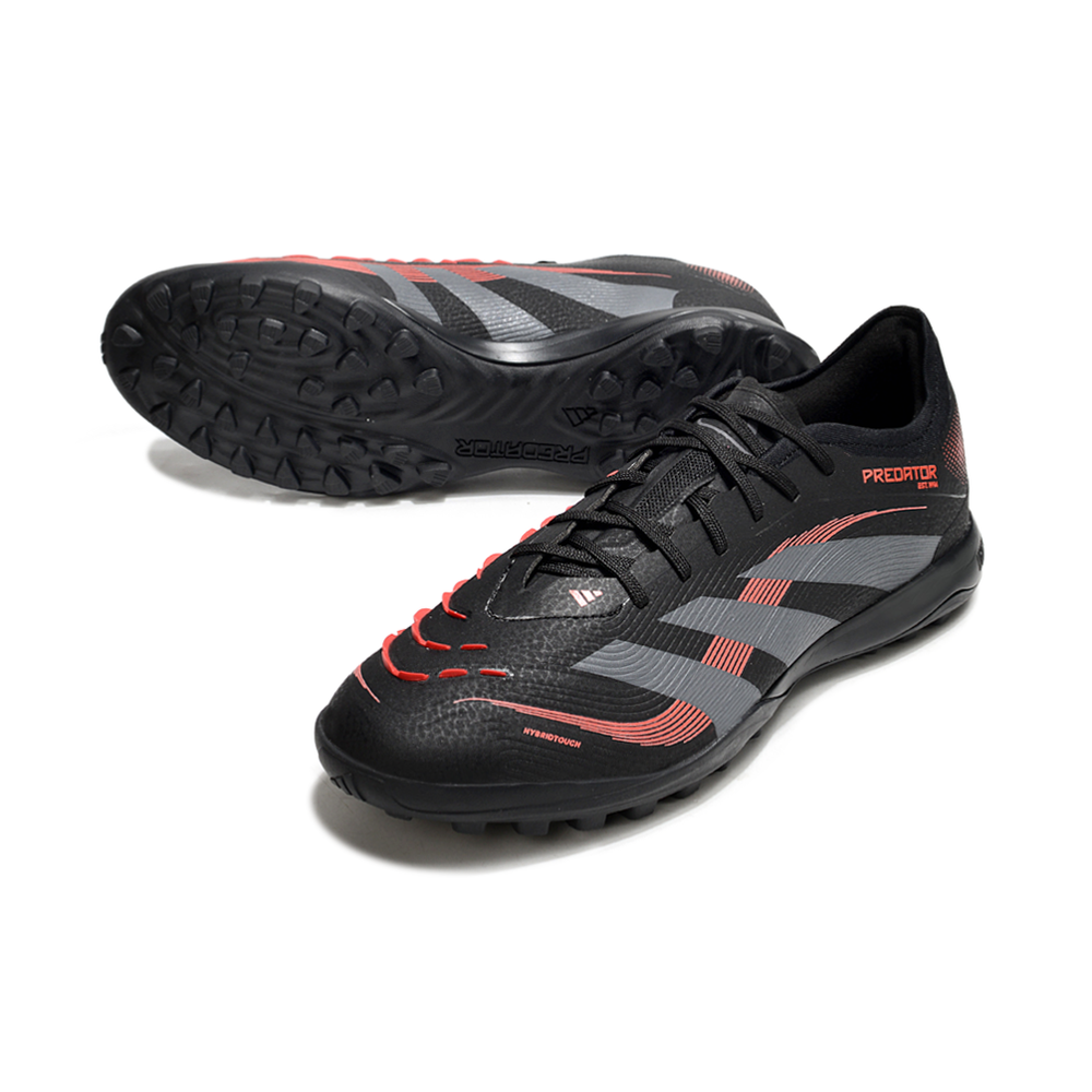 Chuteira Society Adidas Predator Elite TF Preta e Vermelha