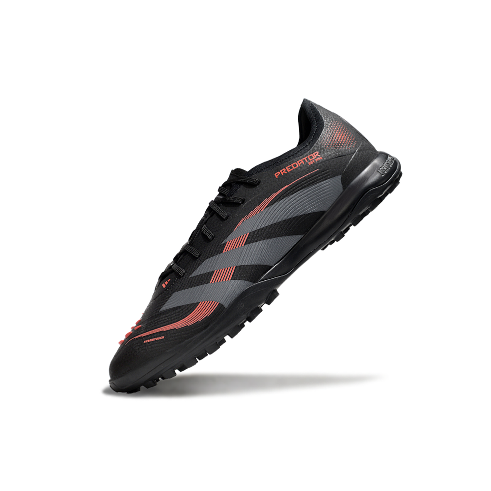Chuteira Society Adidas Predator Elite TF Preta e Vermelha