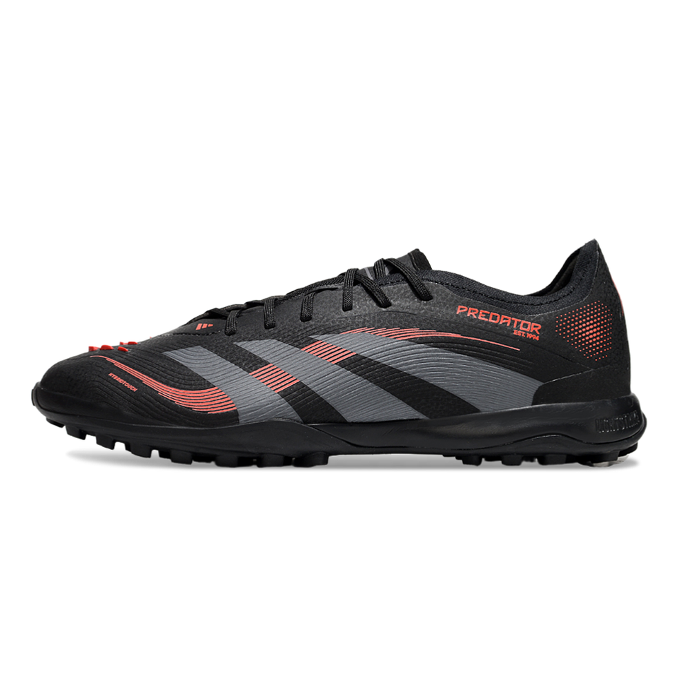 Chuteira Society Adidas Predator Elite TF Preta e Vermelha