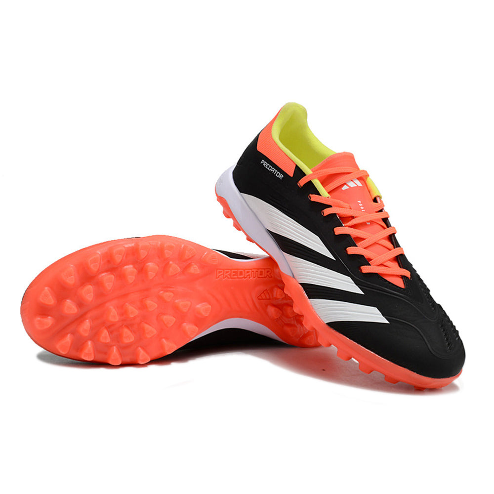 Chuteira Society Adidas Predator Elite TF Preta, Laranja e Branco 