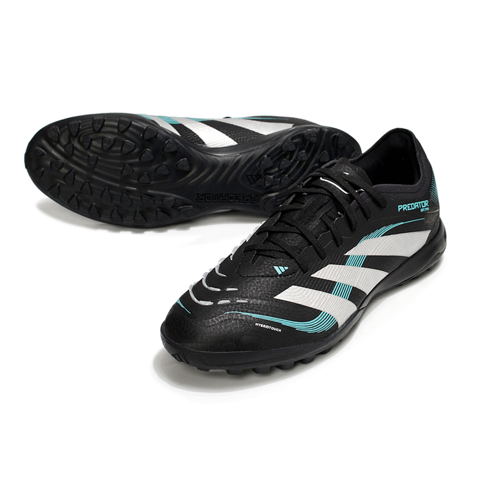 Chuteira Society Adidas Predator Elite TF Preto, Branco e Verde
