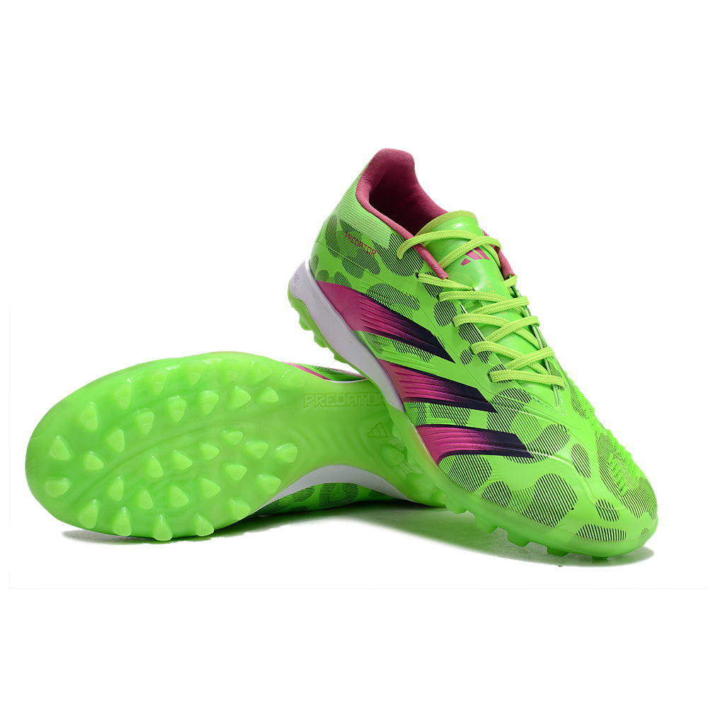 Chuteira Society Adidas Predator Elite TF Verde e Rosa
