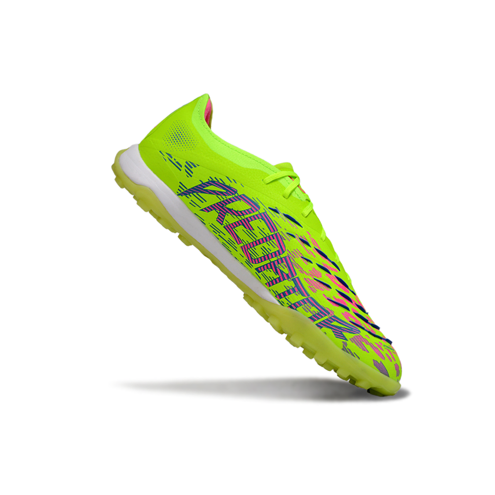 Chuteira Society Adidas Predator Elite TF Verde e Roxo