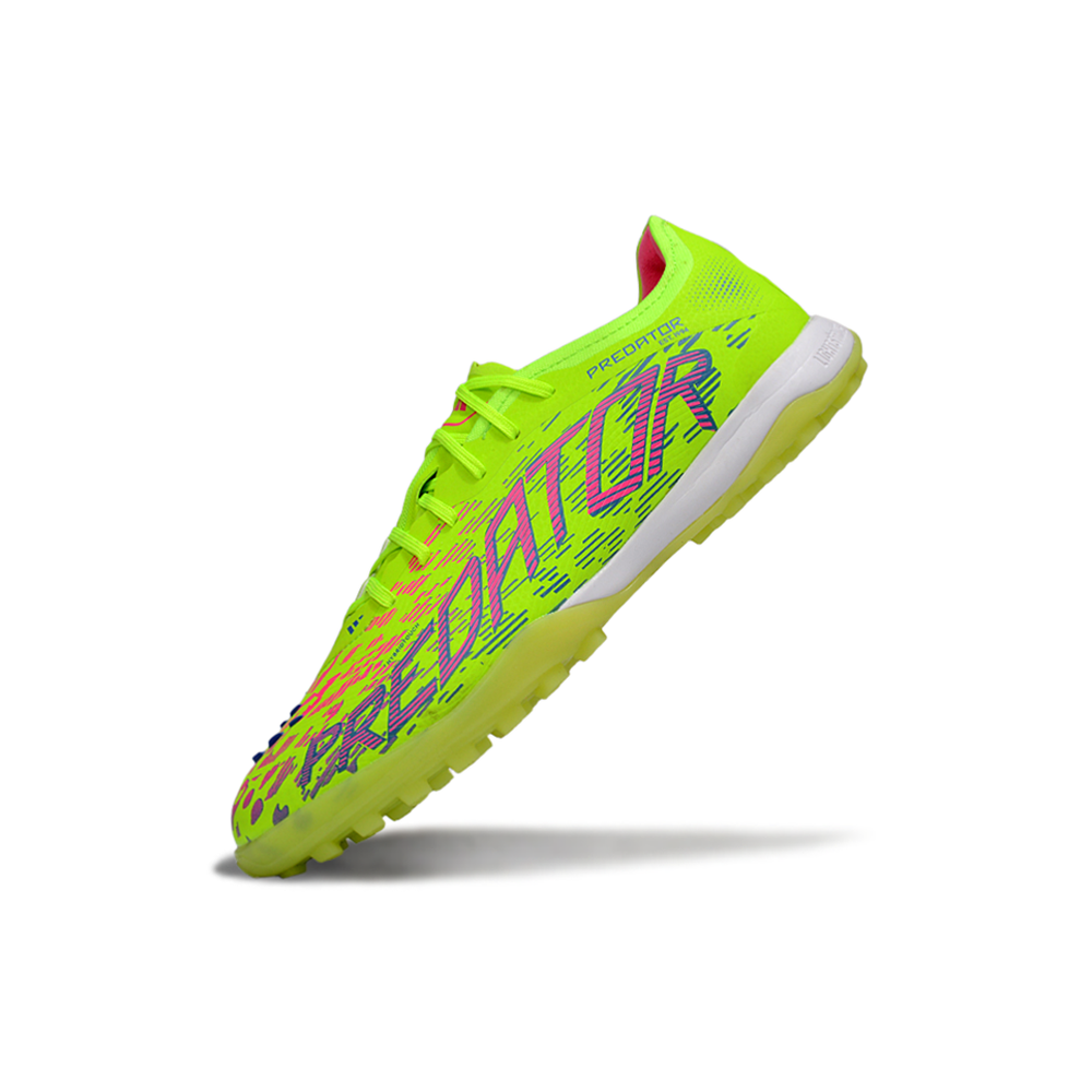 Chuteira Society Adidas Predator Elite TF Verde e Roxo