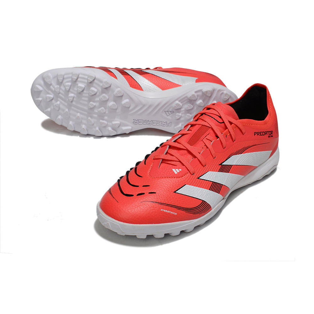 Chuteira Society Adidas Predator Elite TF Vermelha e Branca 