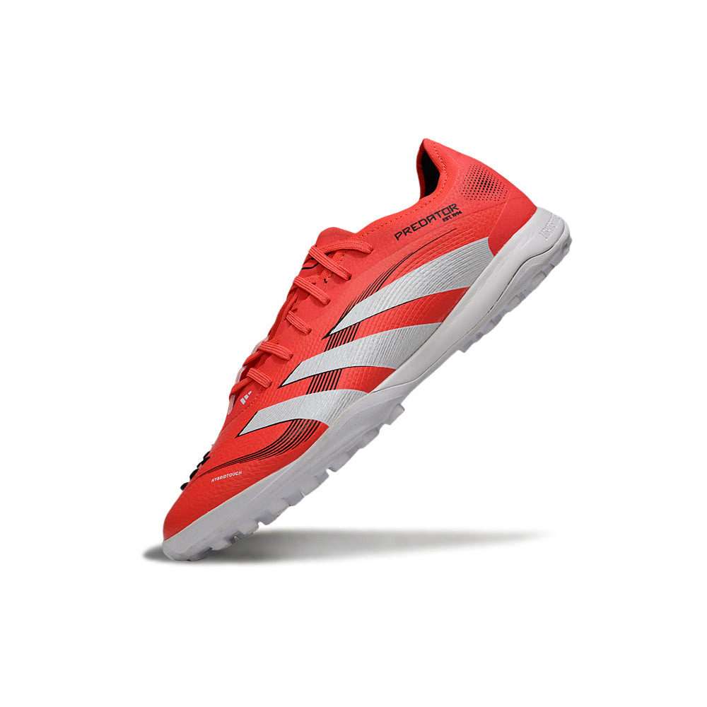 Chuteira Society Adidas Predator Elite TF Vermelha e Branca 