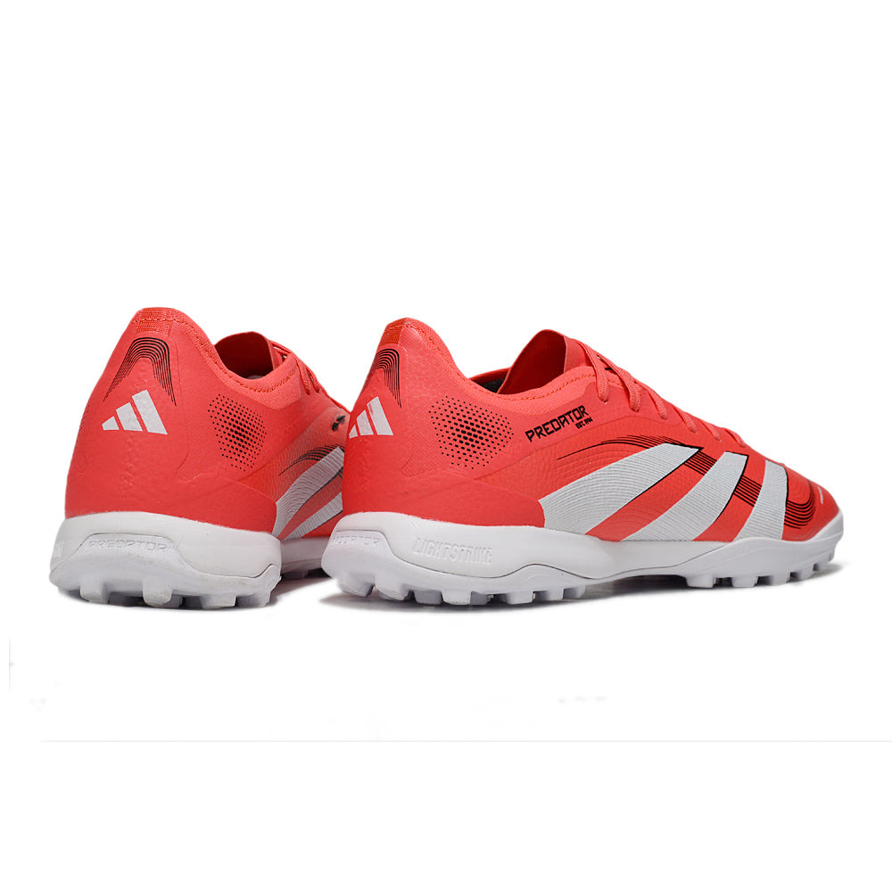 Chuteira Society Adidas Predator Elite TF Vermelha e Branca 