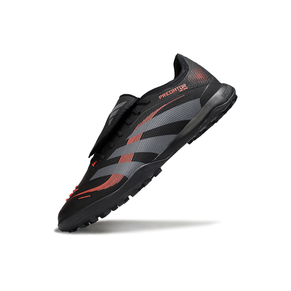 Chuteira Society Adidas Predator League Elite TF Preto e Vermelho 