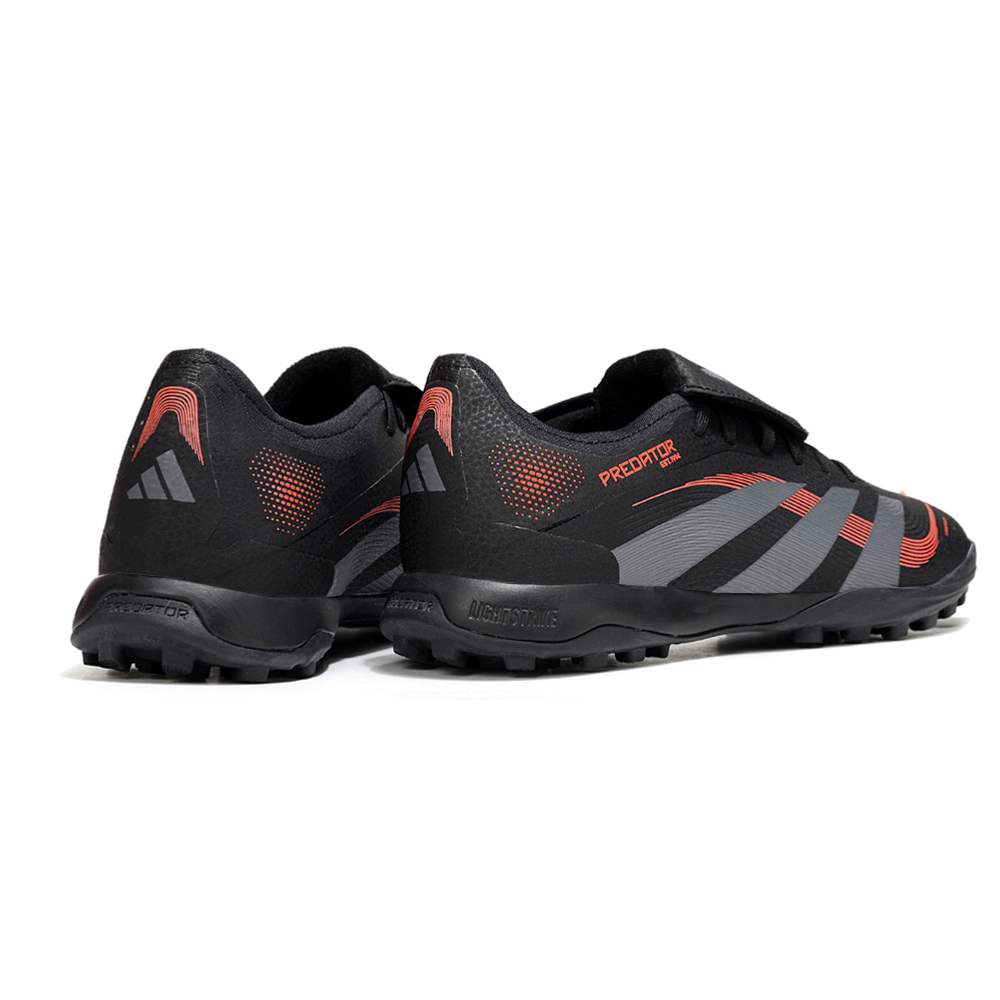 Chuteira Society Adidas Predator League Elite TF Preto e Vermelho 