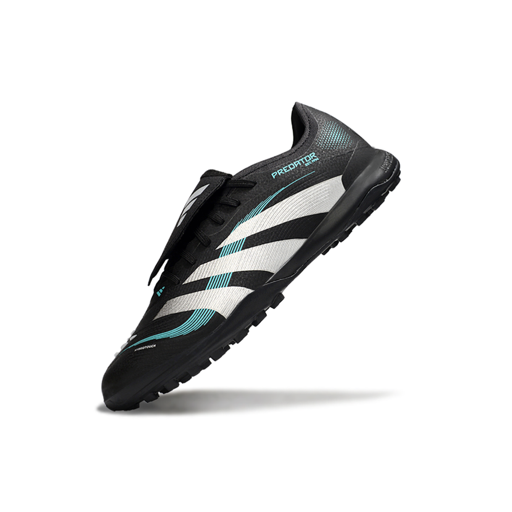 Chuteira Society Adidas Predator League Elite TF Preto, Branco e Verde