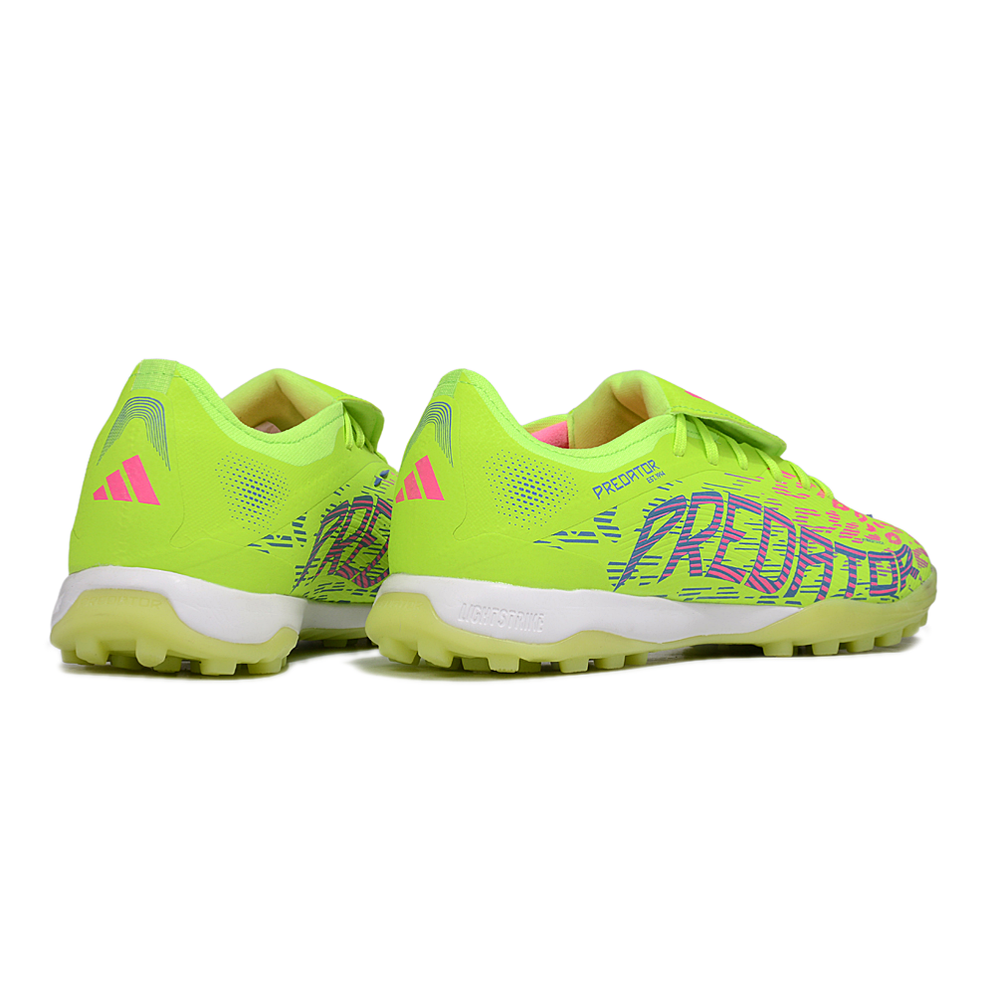 Chuteira Society Adidas Predator League Elite TF Verde e Roxo 
