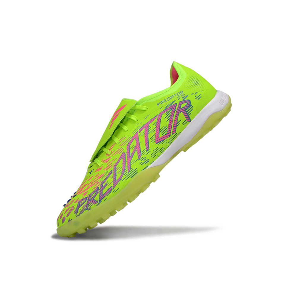 Chuteira Society Adidas Predator League Elite TF Verde e Roxo 