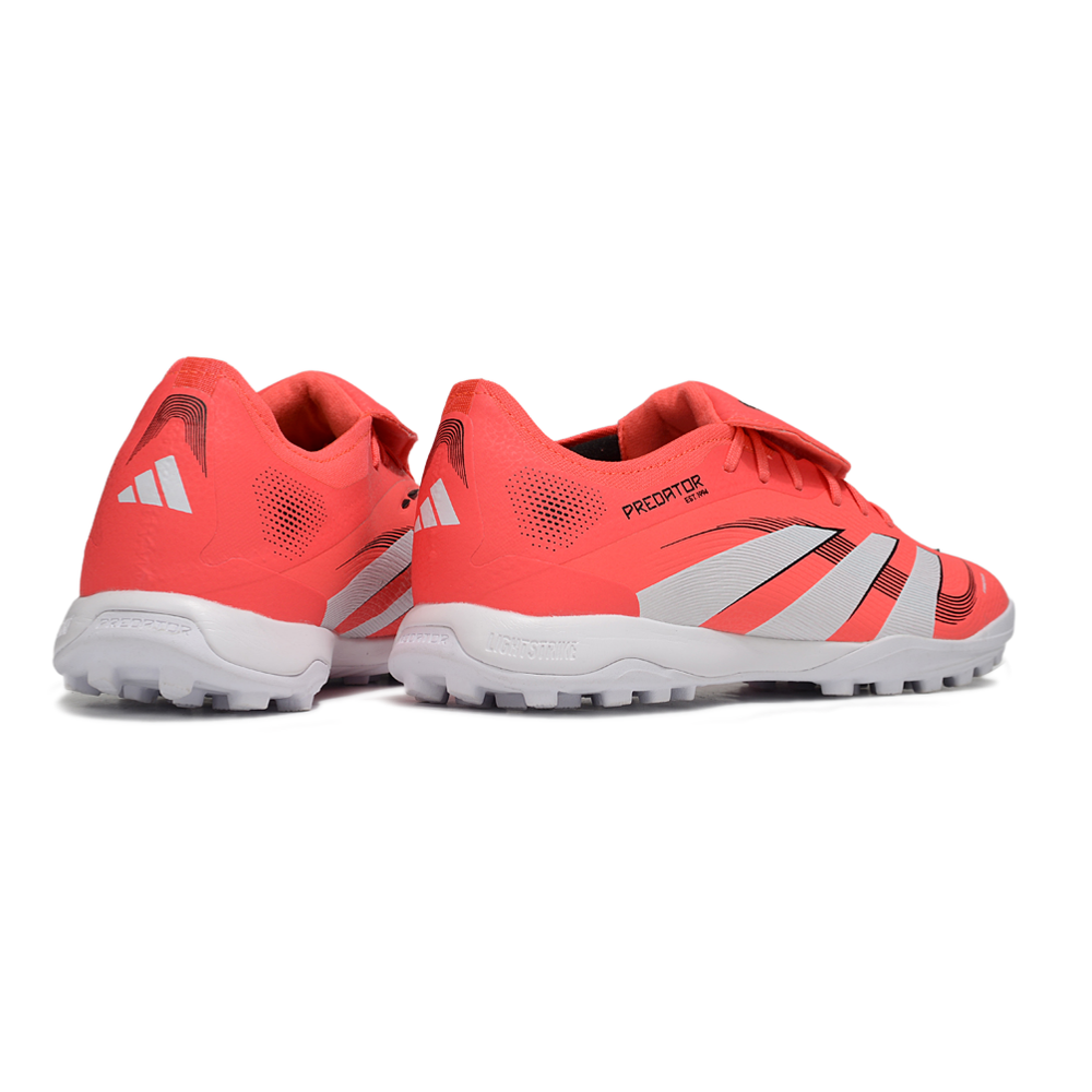 Chuteira Society Adidas Predator League Elite TF Vermelho e Preto 