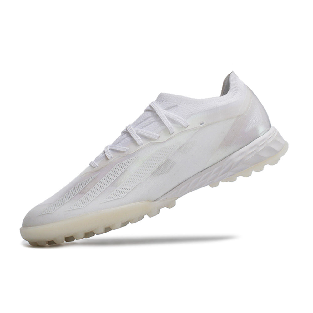 Chuteira Society Adidas X Crazyfast.1 TF Branca 