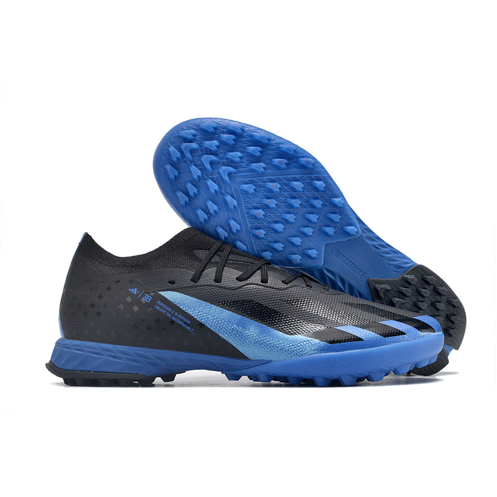 Chuteira Society Adidas X Crazyfast.1 TF Preta e Azul 