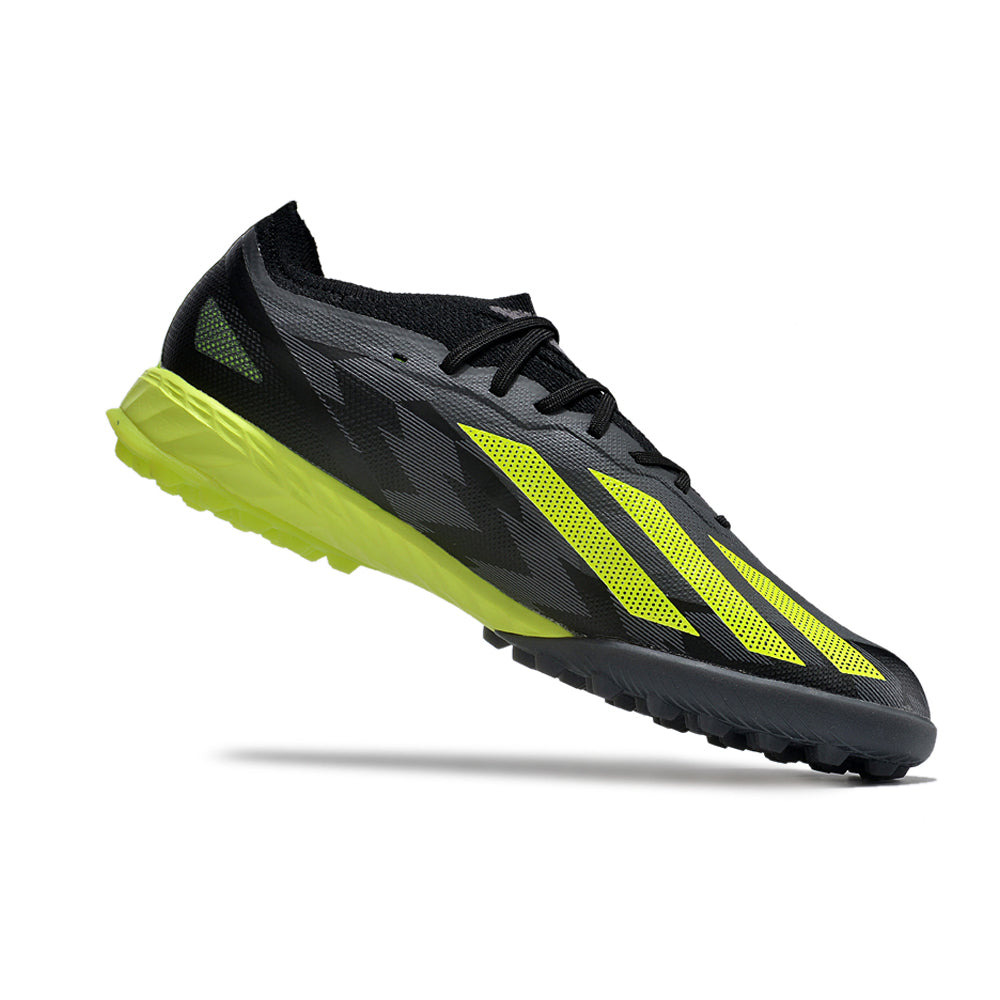 Chuteira Society Adidas X Crazyfast.1 TF Preta e Verde 