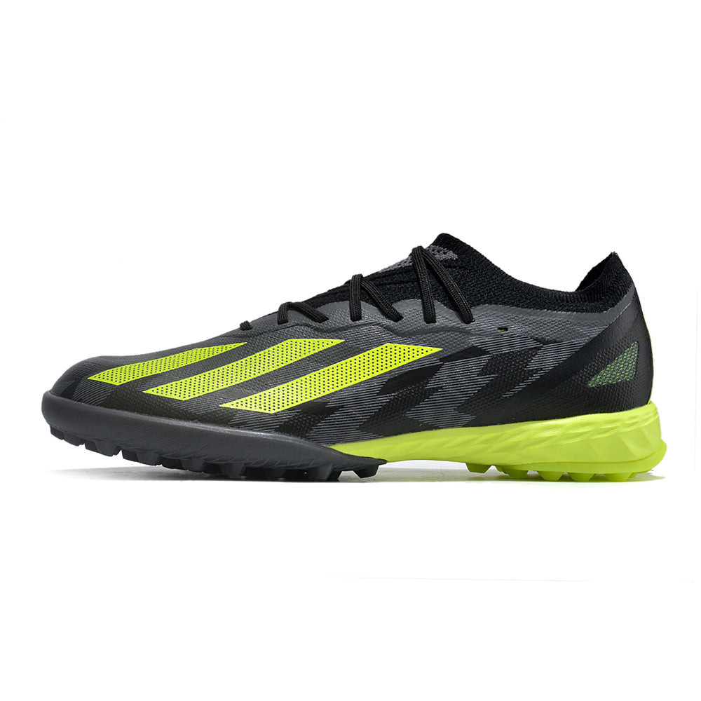 Chuteira Society Adidas X Crazyfast.1 TF Preta e Verde 