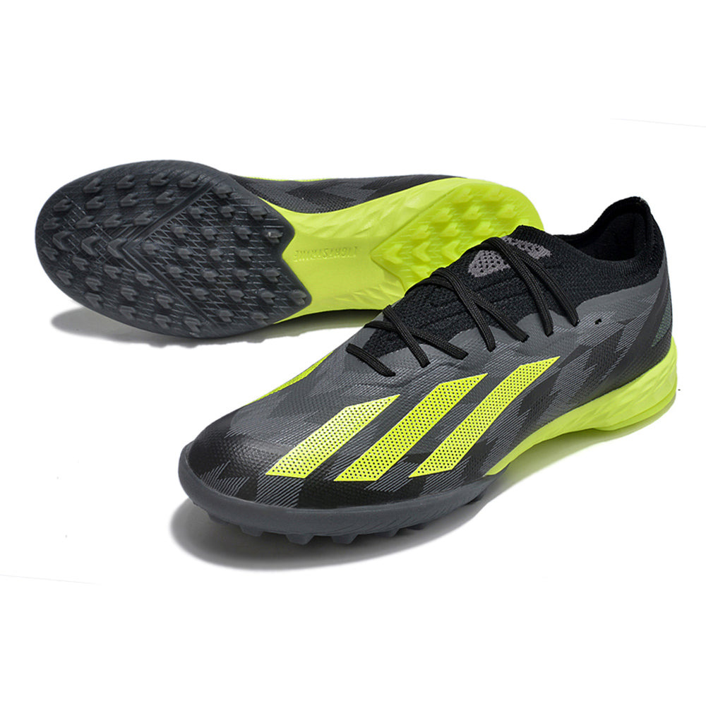 Chuteira Society Adidas X Crazyfast.1 TF Preta e Verde 