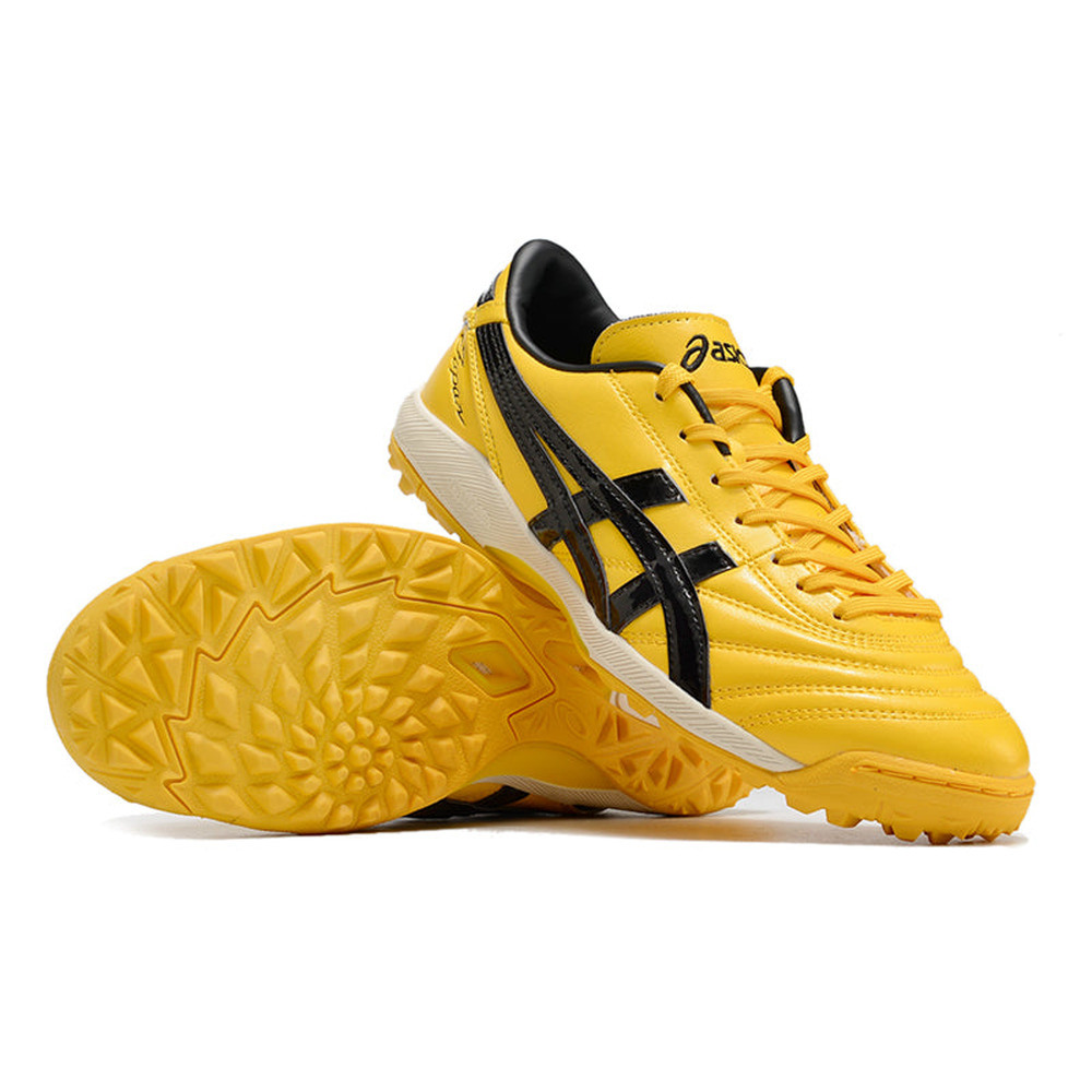 Chuteira Society Asics Japan TF Amarela e Preta