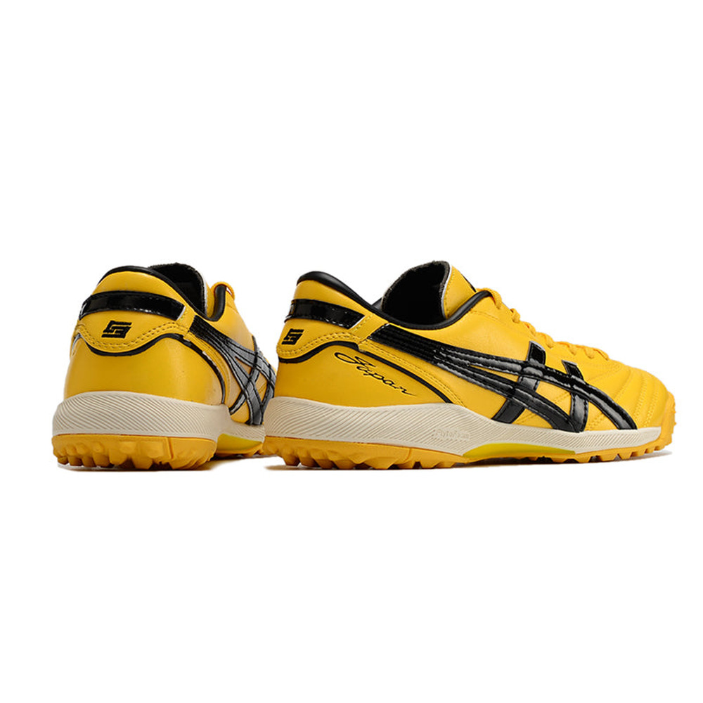 Chuteira Society Asics Japan TF Amarela e Preta