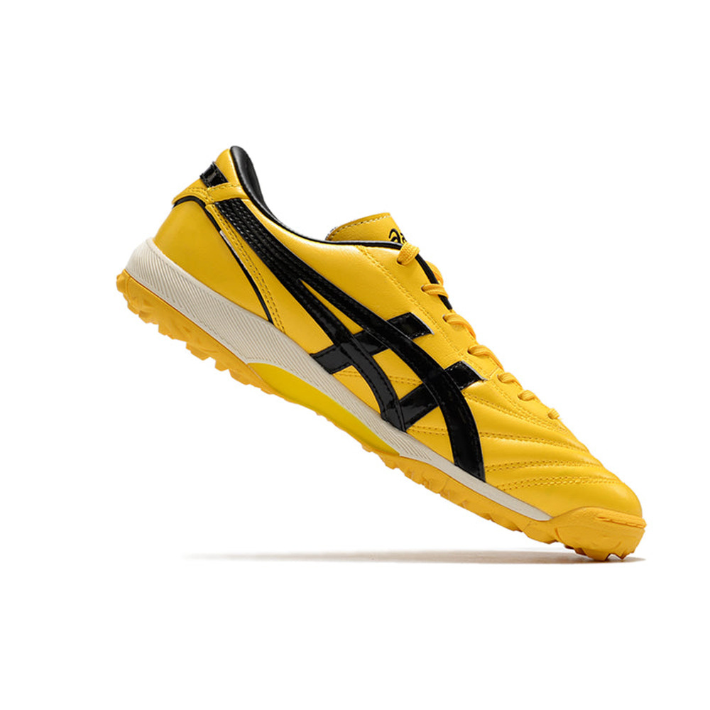 Chuteira Society Asics Japan TF Amarela e Preta