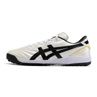 Chuteira Society Asics Japan TF Bege e Preta