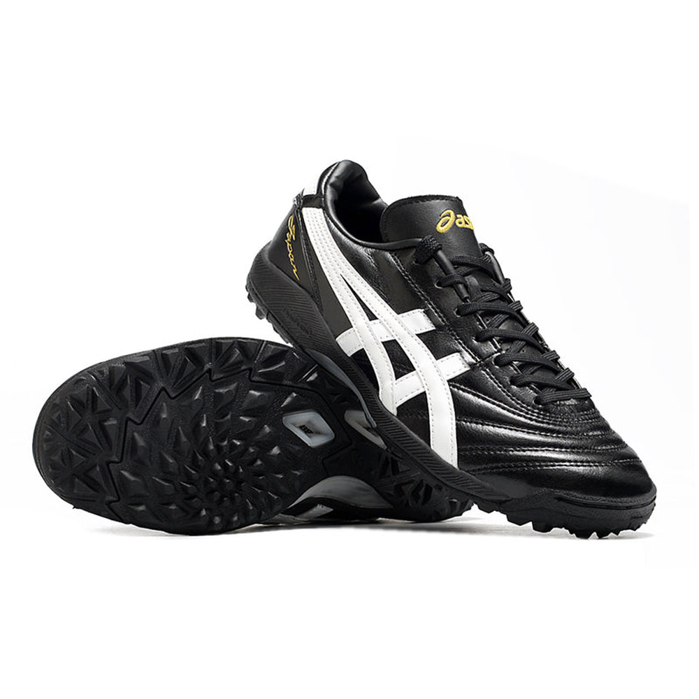 Chuteira Society Asics Japan TF Preta e Branca