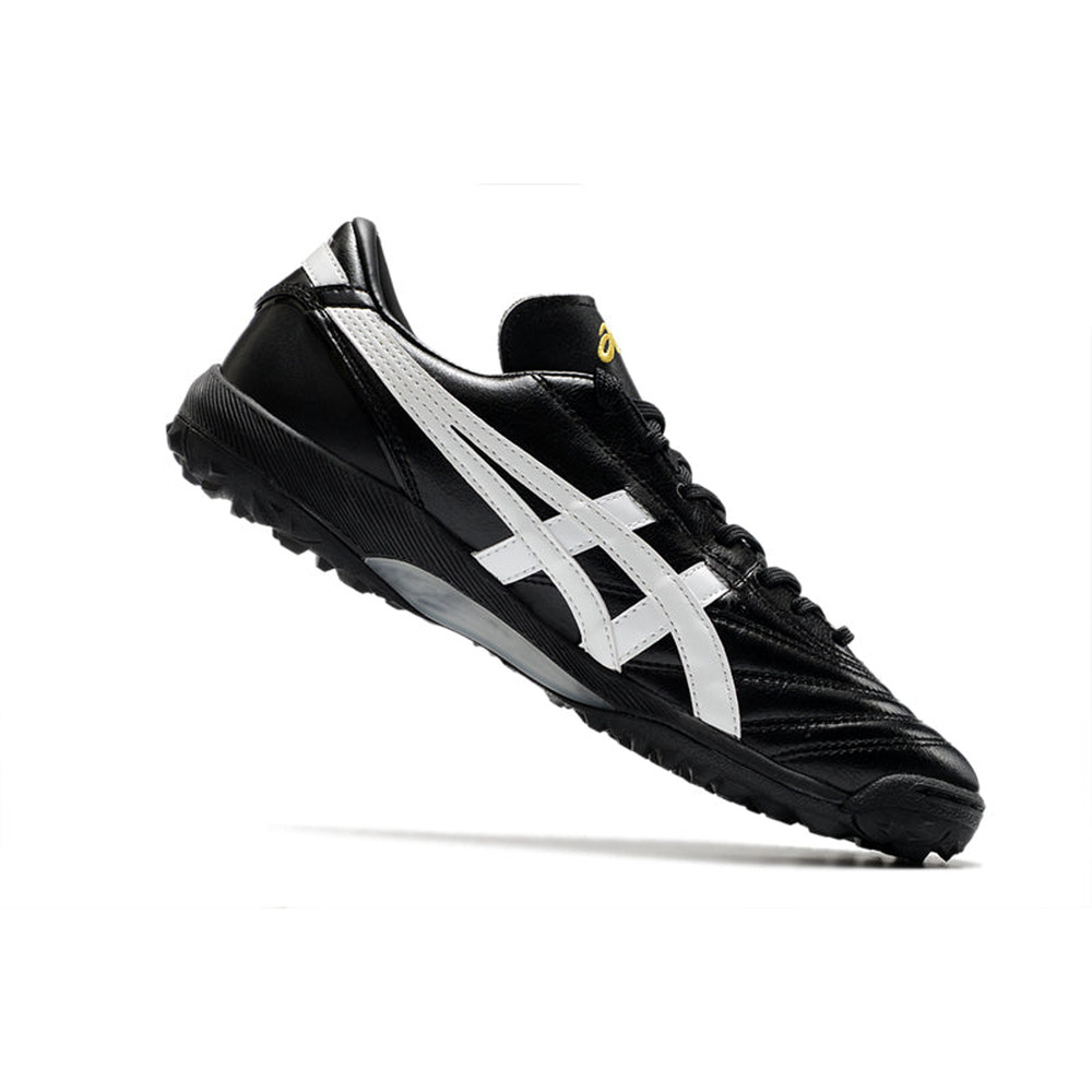 Chuteira Society Asics Japan TF Preta e Branca