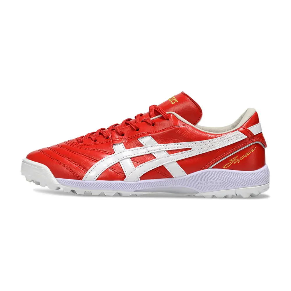 Chuteira Society Asics Japan TF Vermelha