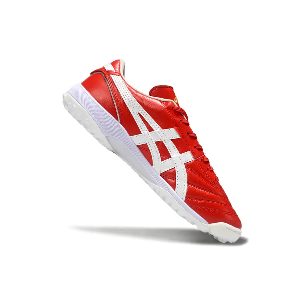 Chuteira Society Asics Japan TF Vermelha