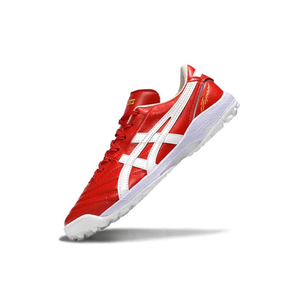 Chuteira Society Asics Japan TF Vermelha