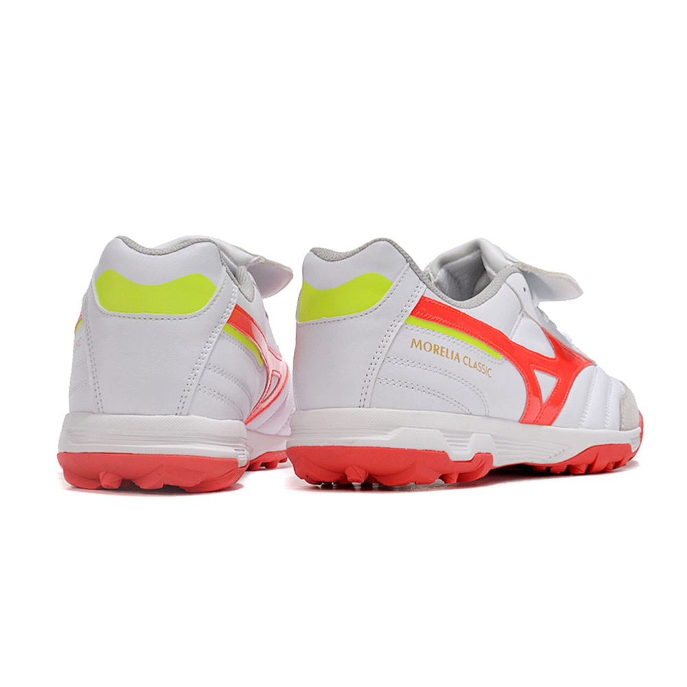 Chuteira Society Mizuno Morelia 3 TF Branca e Vermelha 
