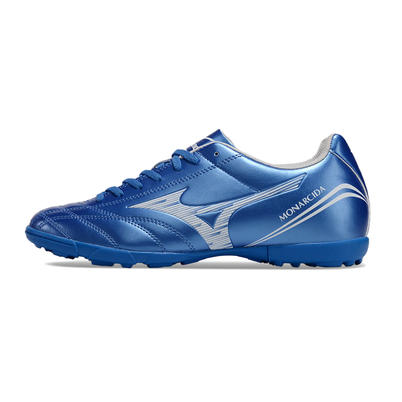 Chuteira Society Mizuno Morelia Classic Azul TF 