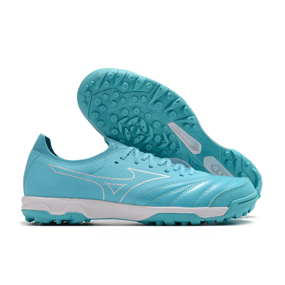 Chuteira Society Mizuno Morelia Neo Beta TF Azul 
