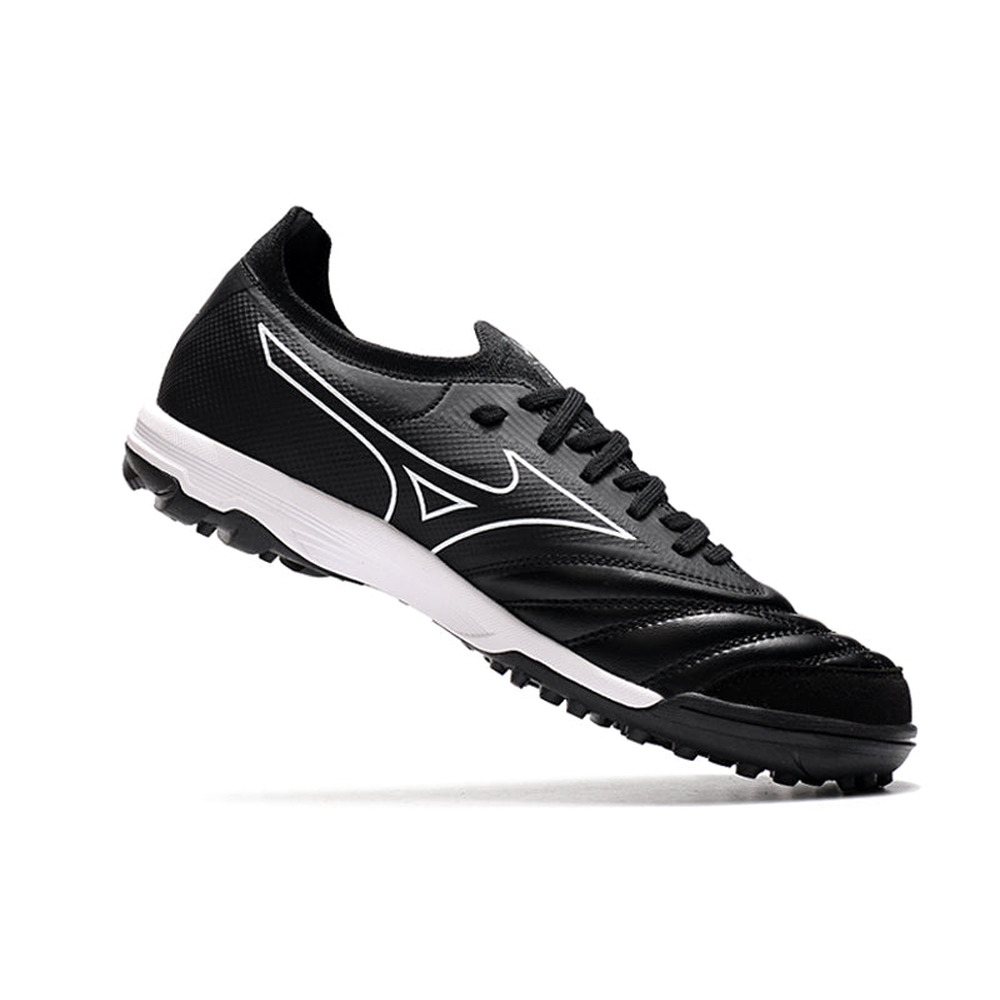 Chuteira Society Mizuno Morelia Neo Beta TF Preta e Branca 