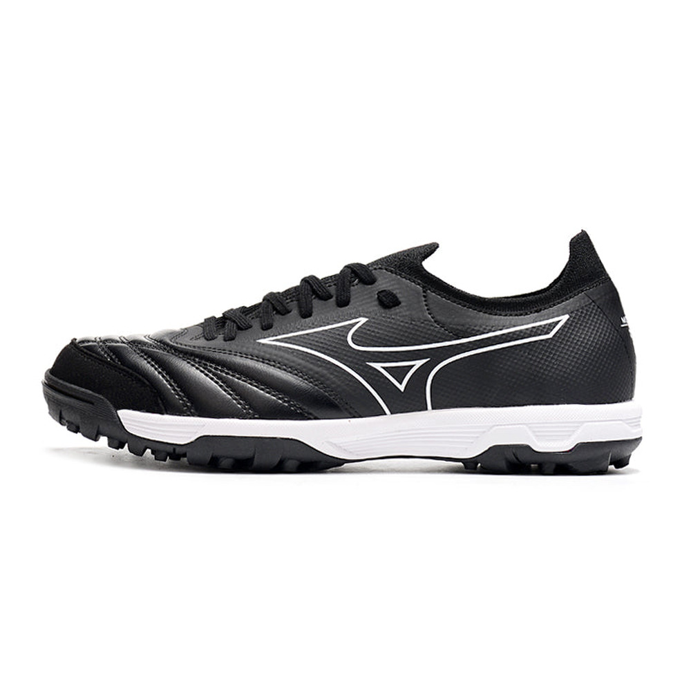 Chuteira Society Mizuno Morelia Neo Beta TF Preta e Branca 