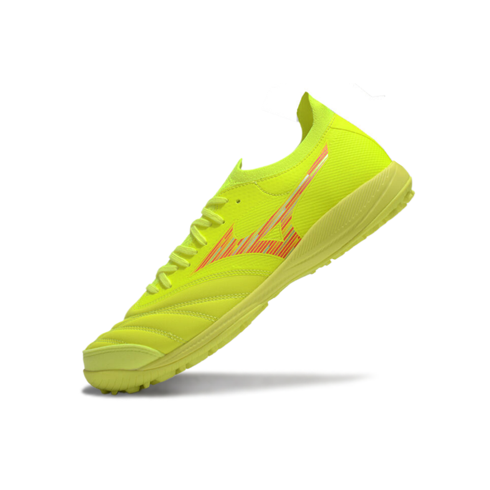 Chuteira Society Mizuno Morelia Neo Sala TF Amarelo