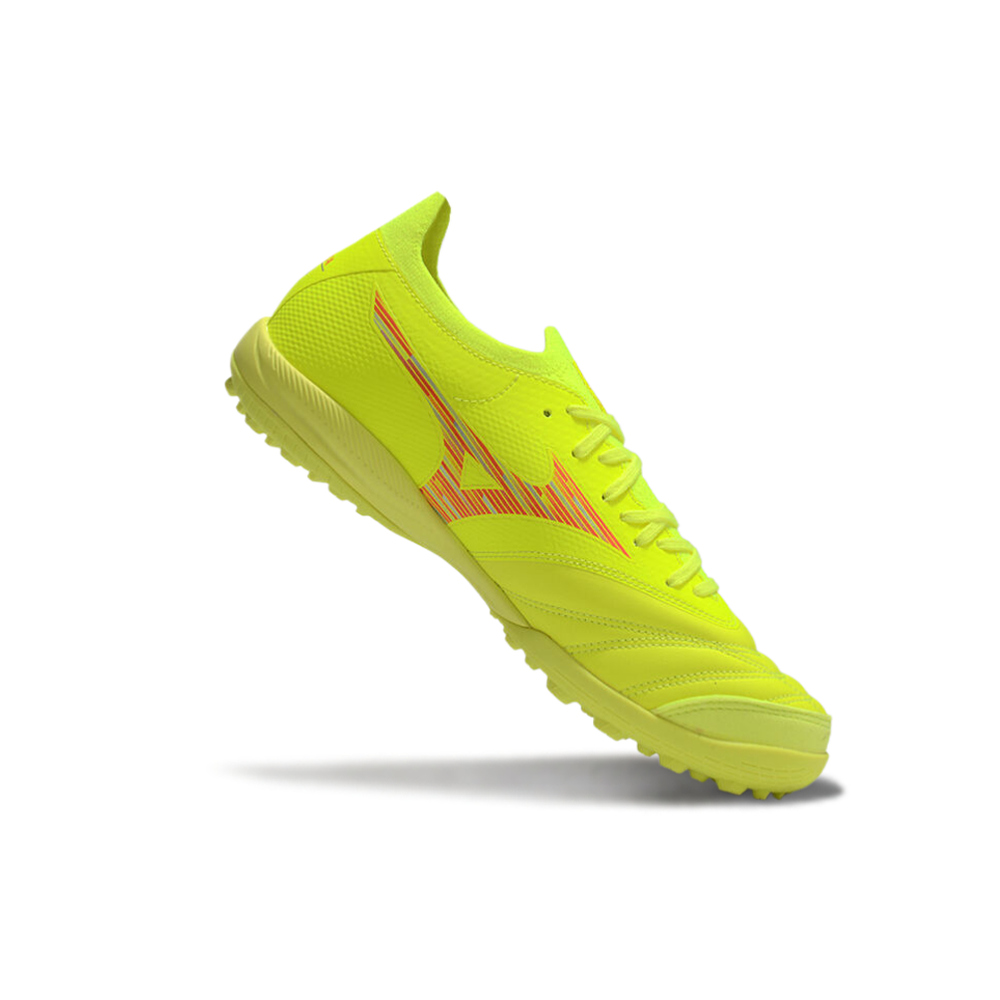 Chuteira Society Mizuno Morelia Neo Sala TF Amarelo