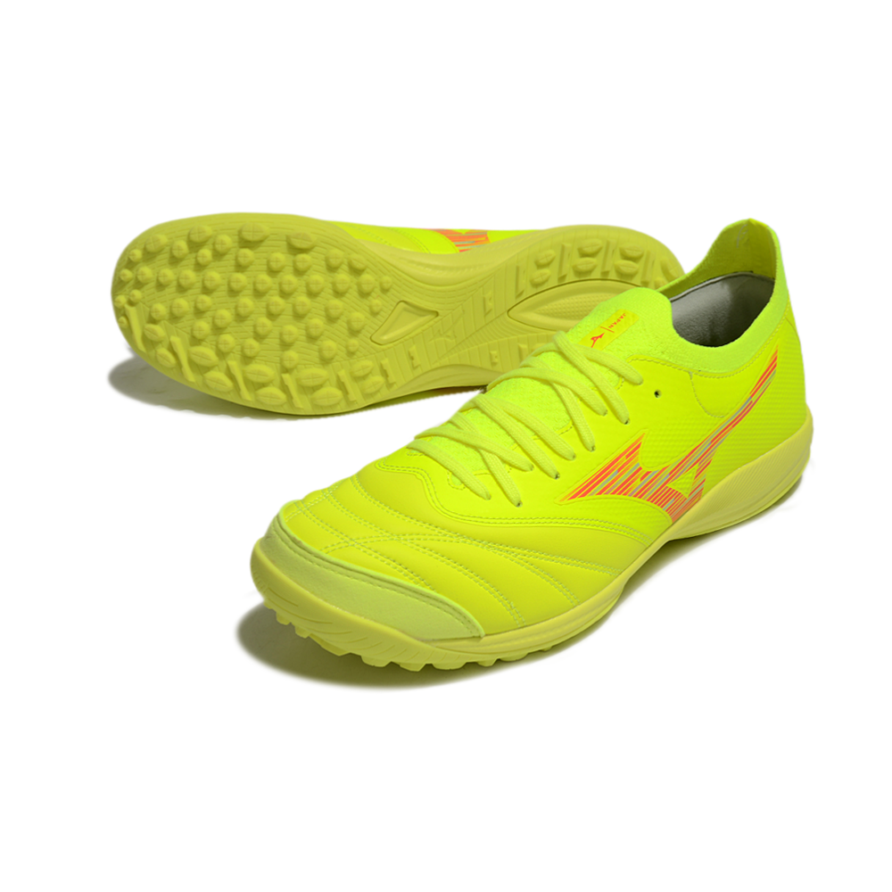 Chuteira Society Mizuno Morelia Neo Sala TF Amarelo