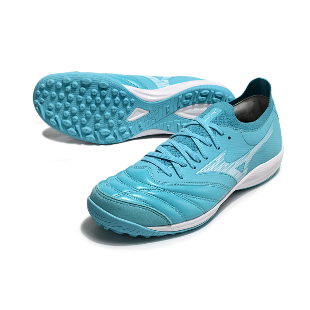 Chuteira Society Mizuno Morelia Neo Sala TF Azul