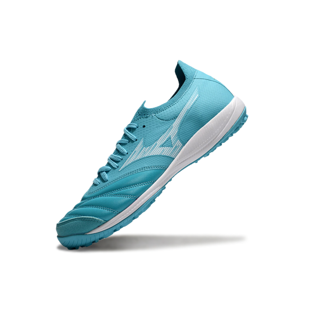 Chuteira Society Mizuno Morelia Neo Sala TF Azul