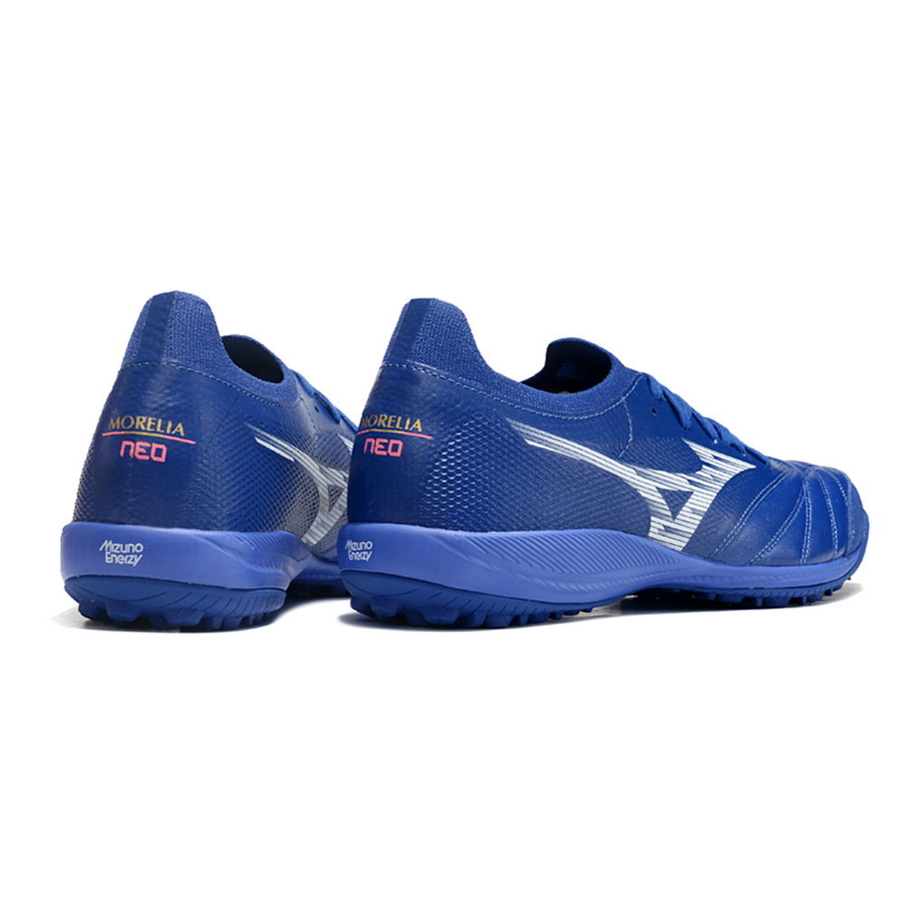 Chuteira Society Mizuno Morelia Neo Sala TF Azul 