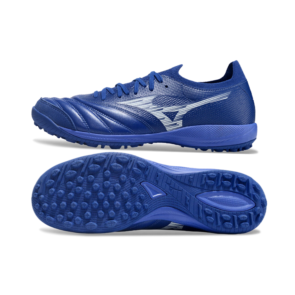 Chuteira Society Mizuno Morelia Neo Sala TF Azul 
