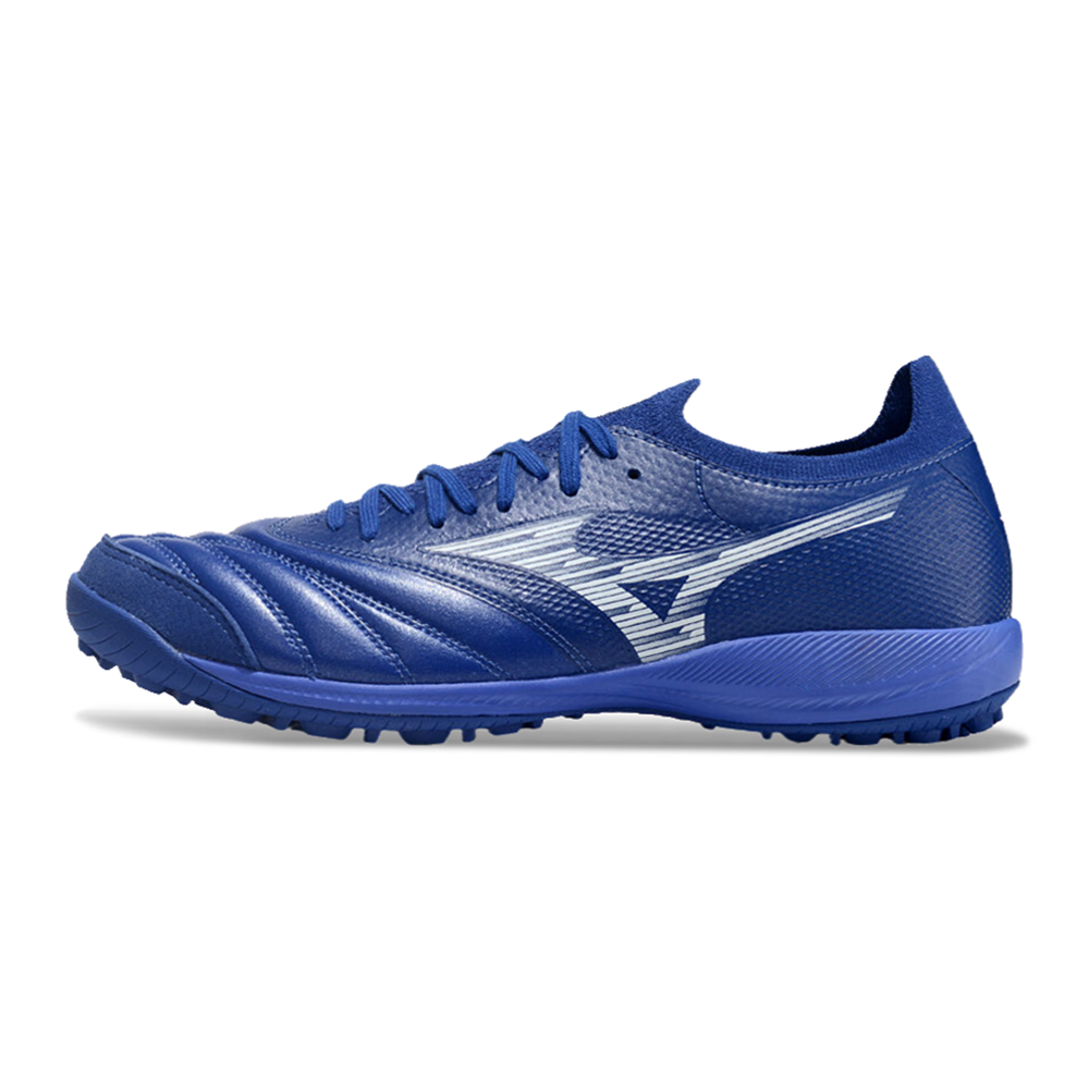 Chuteira Society Mizuno Morelia Neo Sala TF Azul 