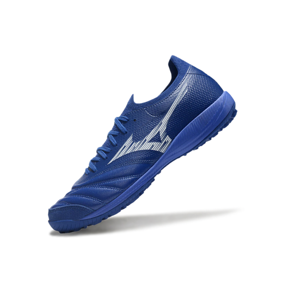 Chuteira Society Mizuno Morelia Neo Sala TF Azul 