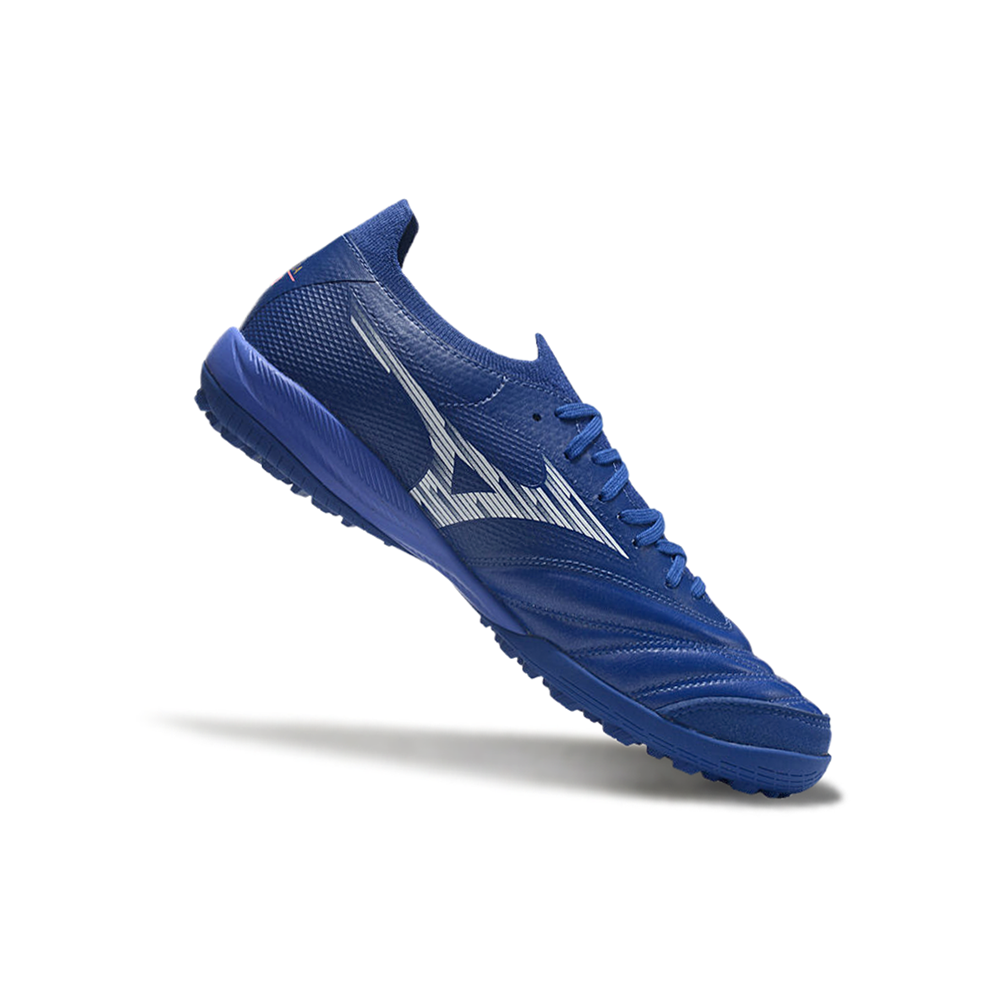 Chuteira Society Mizuno Morelia Neo Sala TF Azul 