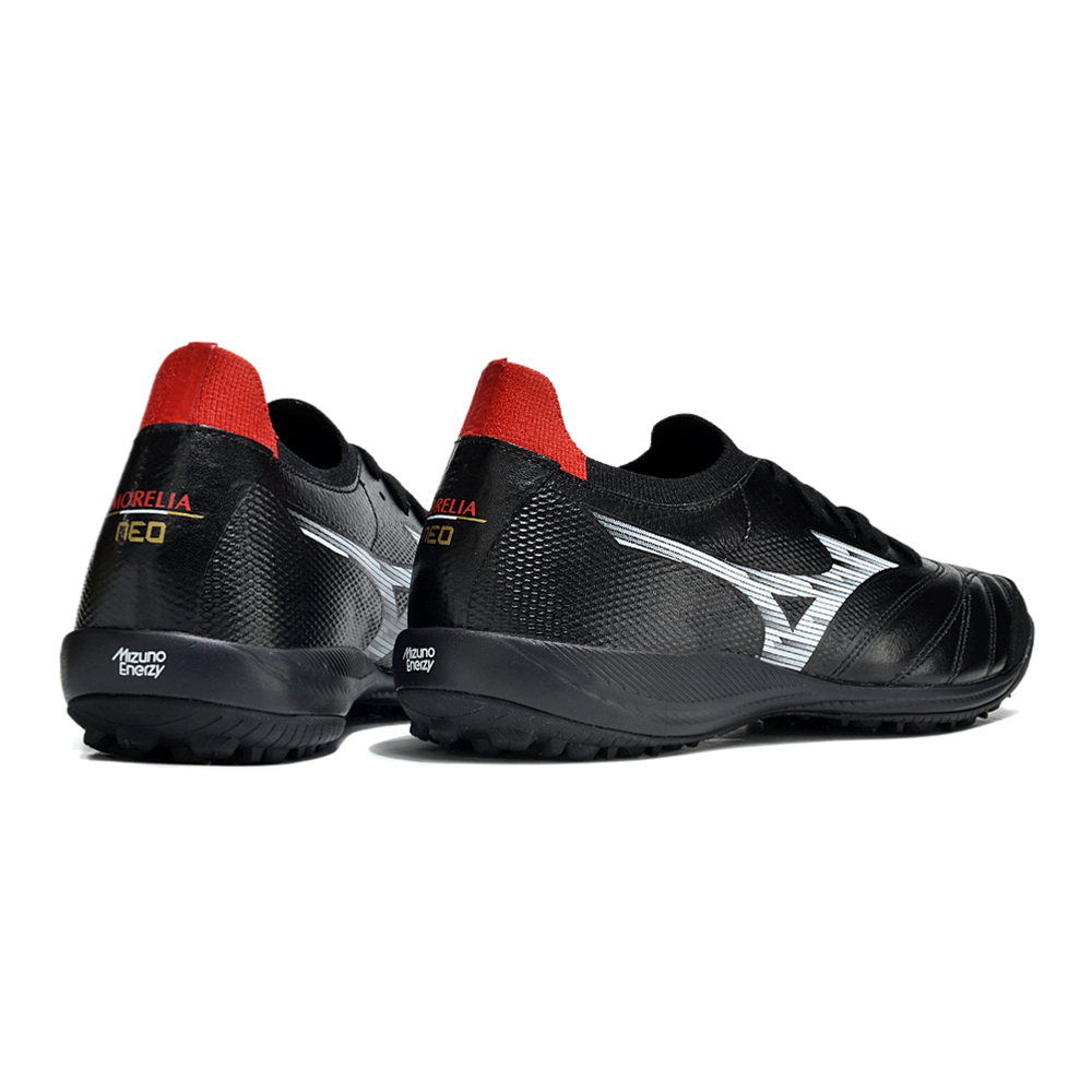 Chuteira Society Mizuno Morelia Neo Sala TF Preta